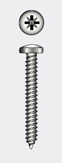 CROSS RECESSED TAPPING SCREW, PAN HEAD - 2.9x9.5 mm — 97981429 95 MTECH