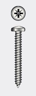 CROSS RECESSED TAPPING SCREW, PAN HEAD - 5.5x25 mm — 97981455 25 MTECH