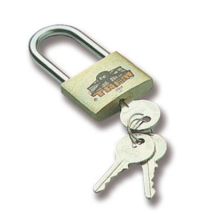 BRASS PADLOCK WITH STAINLESS STEEL ARCH — N0200030 TREM