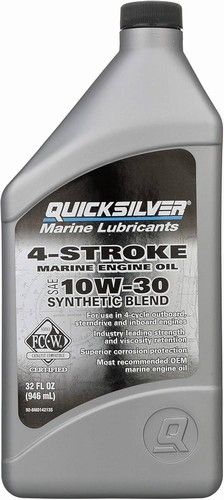 ENGINE OIL QUICKSILVER 10W-30 SEMI-SYNTHETIC 1L — 8M0152563 QSR