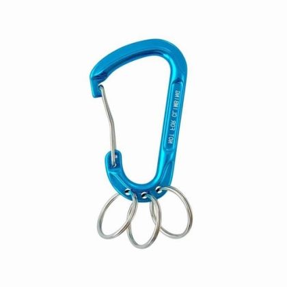 ALU SPRING HOOK WITH KEY RINGS, BLUE — 814960076BL MTECH