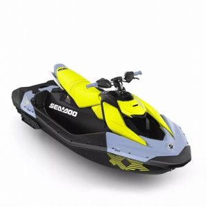 SPARK 3UP TRIXX 90 (Vapor Blue / Neon Yellow) — 66RD SEA-DOO